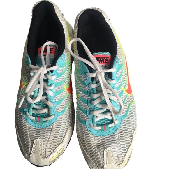 Nike Air Max Torch 4 Shoes Womens Size 8 White Volt Teal Sneakers CW5607-100 - Picture 3 of 13